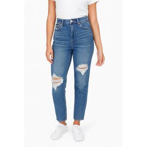 American Eagle 90s Mom Straight Distressed Jeans 0 X-Short Petite High rise